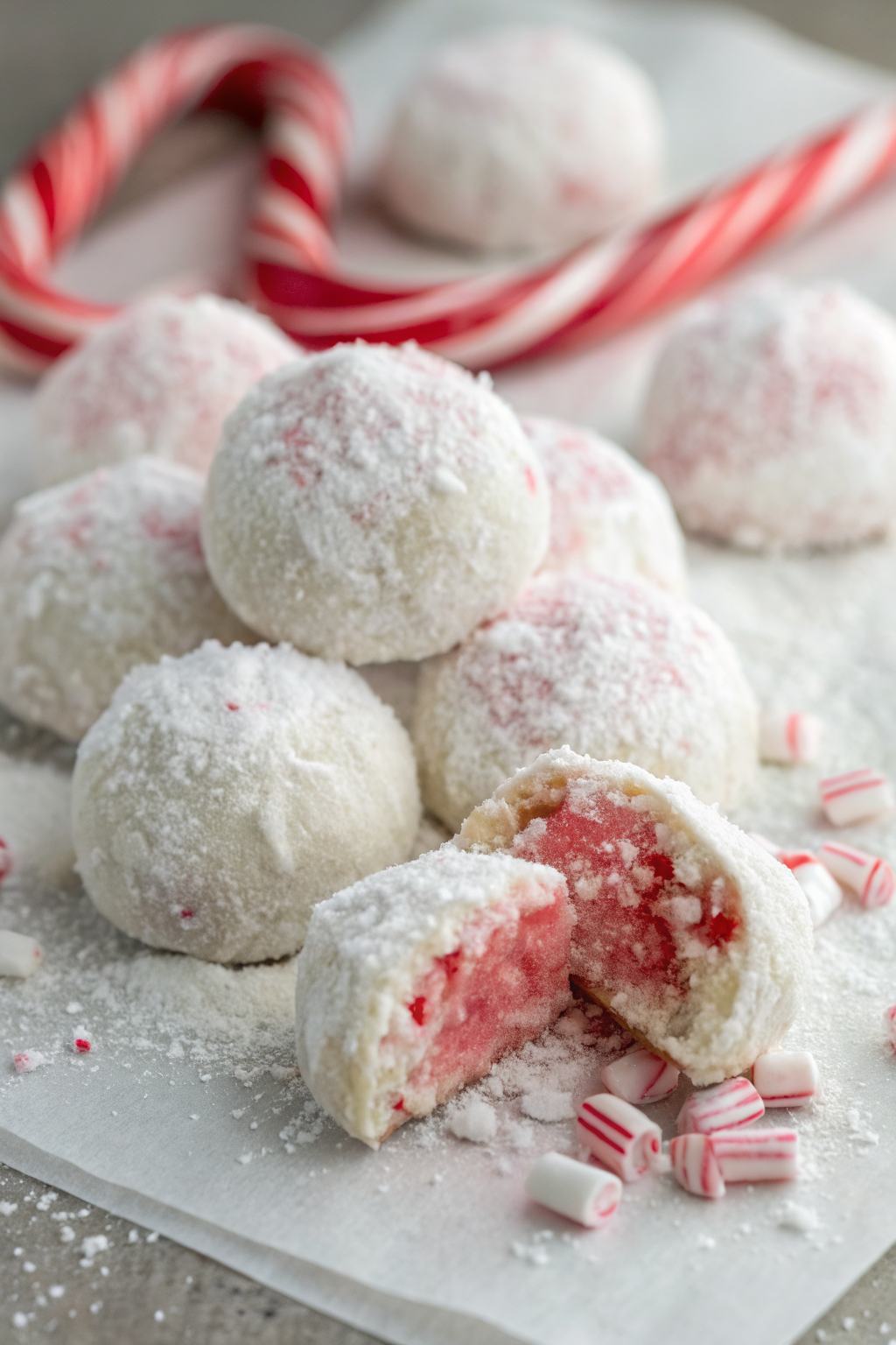 Peppermint Snowball Cookies Recipe