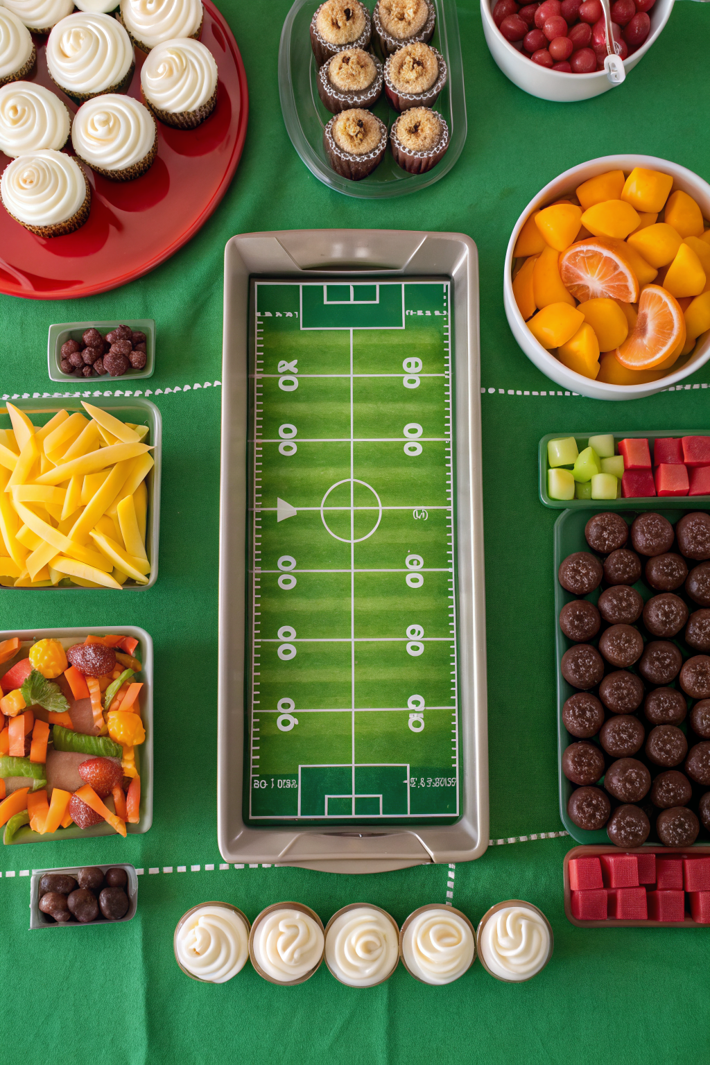 Super Bowl Charcuterie Football Stadium