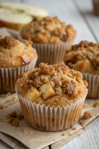 Apple Muffins with Crumb Topping