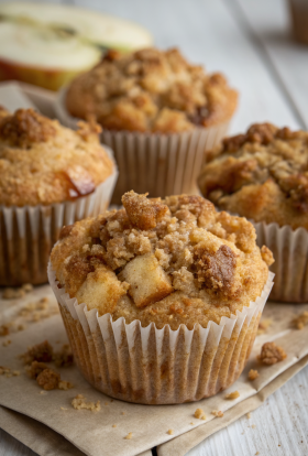 Apple Muffins with Crumb Topping