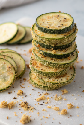 Baked Parmesan Zucchini Chips