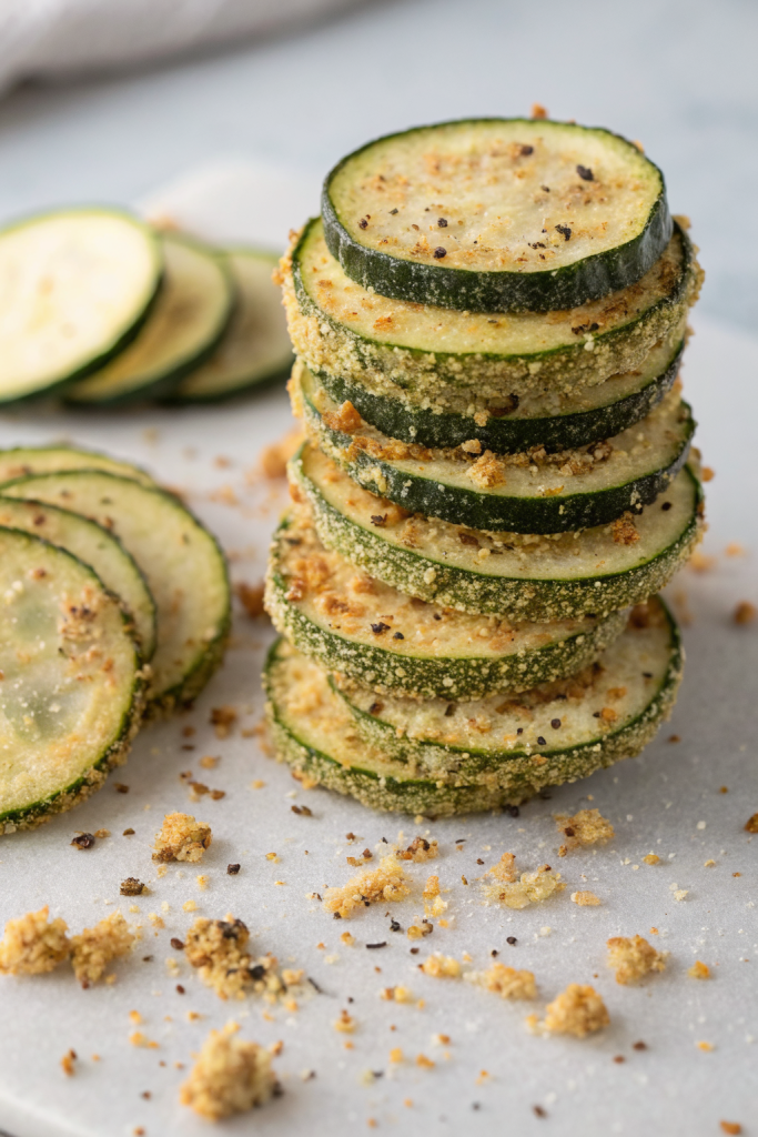 Baked Parmesan Zucchini Chips