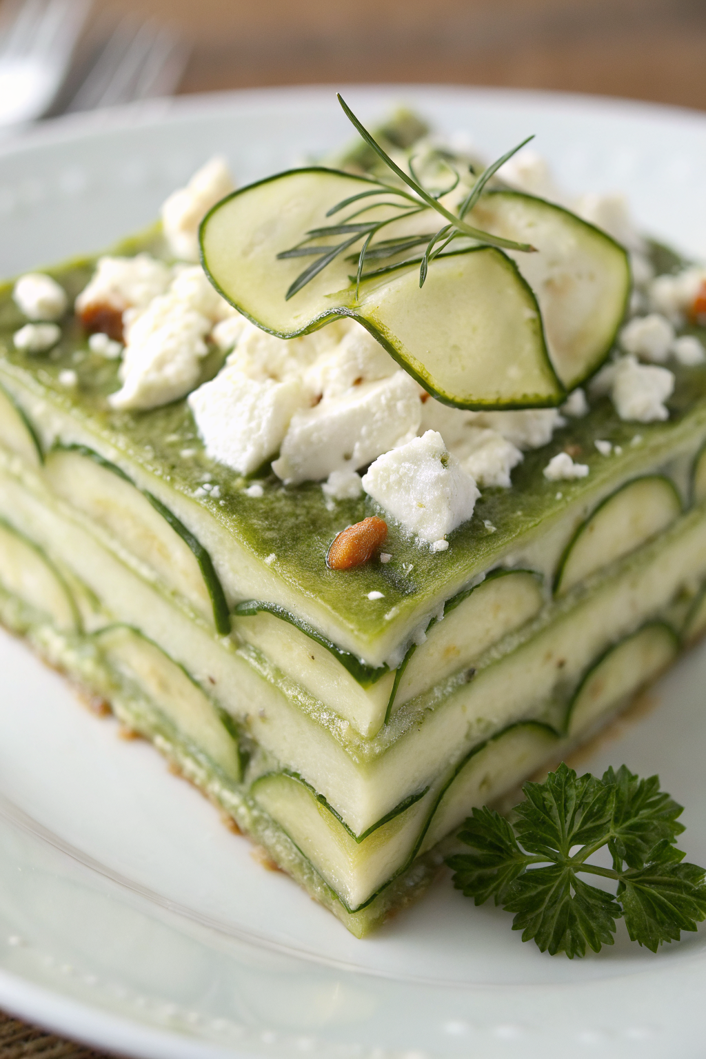 Baked Zucchini Spinach and Feta Casserole Recipe