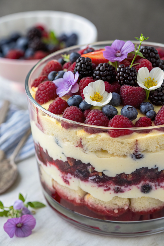 Berry Tiramisu Trifle Recipe