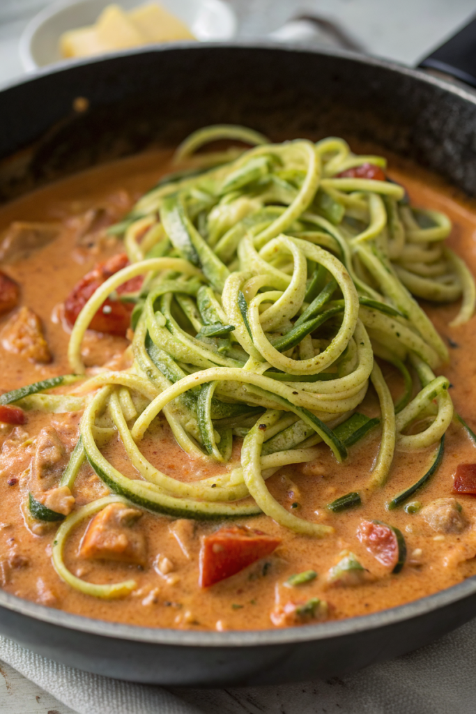 Creamy Tomato Sauce with Zoodles