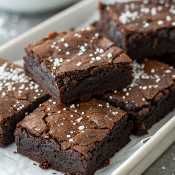 Fudgy Dark Chocolate Zucchini Brownies Recipe