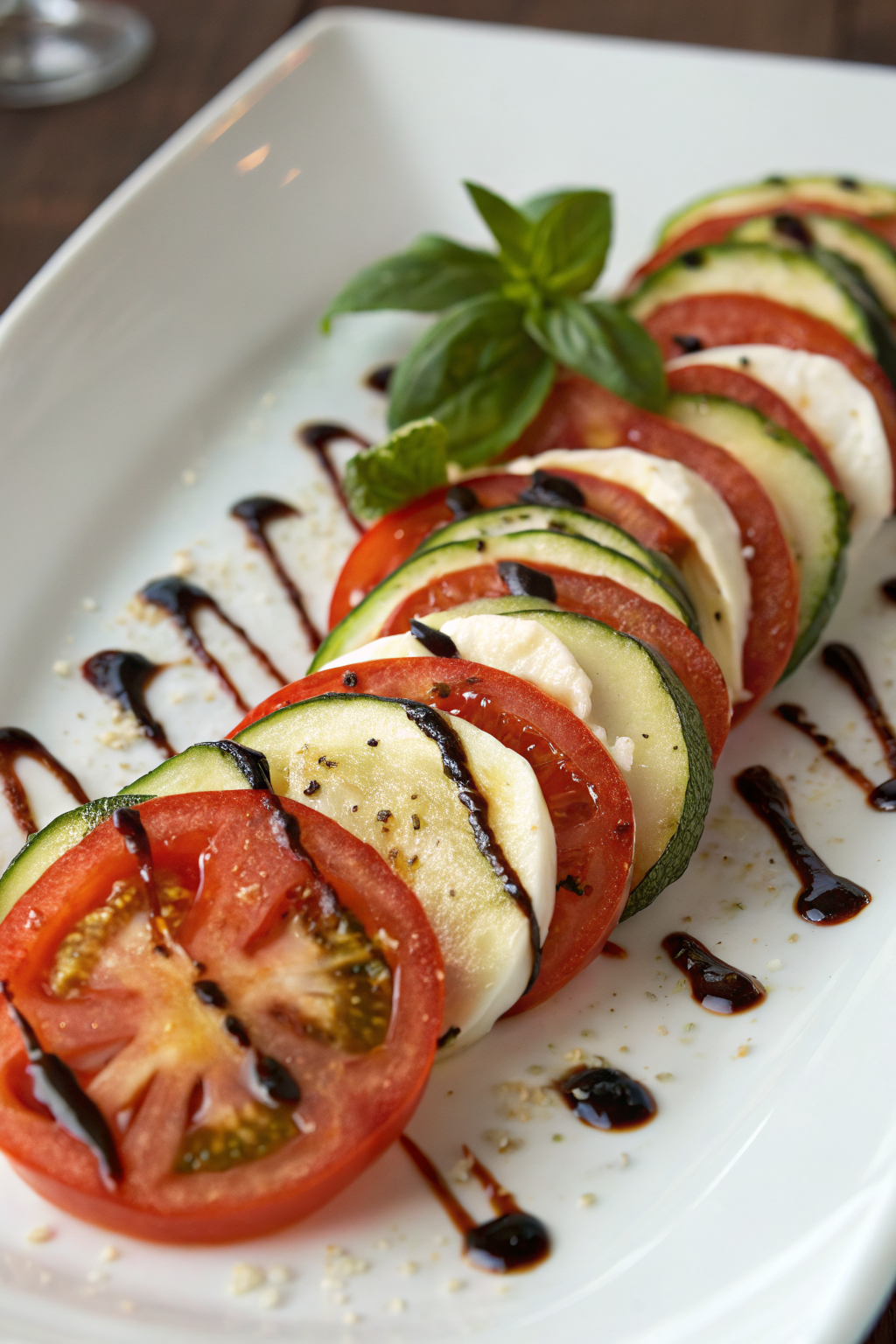 Grilled Zucchini Caprese Salad