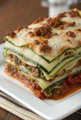 Keto Zucchini Lasagna Recipe