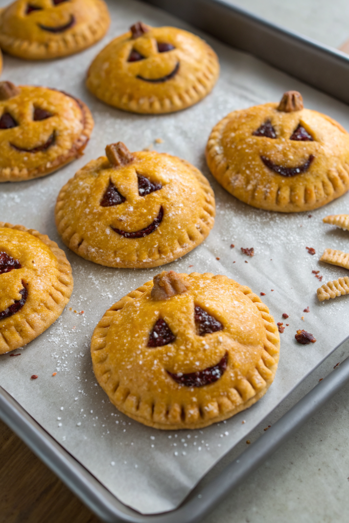 Pumpkin Shaped Mini Apple Pies Recipe