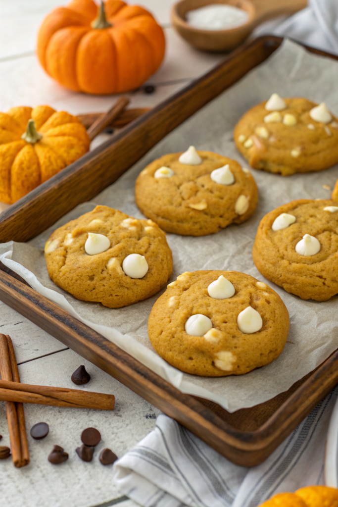 Pumpkin White Chocolate Chip Cookies Recipe
