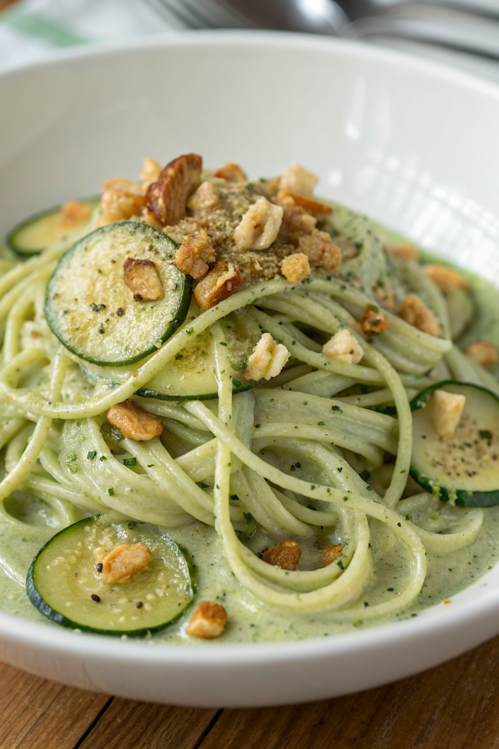 Roasted Courgette Pesto Pasta Recipe