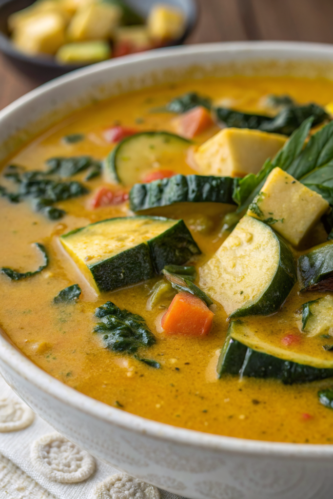 Summer Spinach And Zucchini Soup Recipe