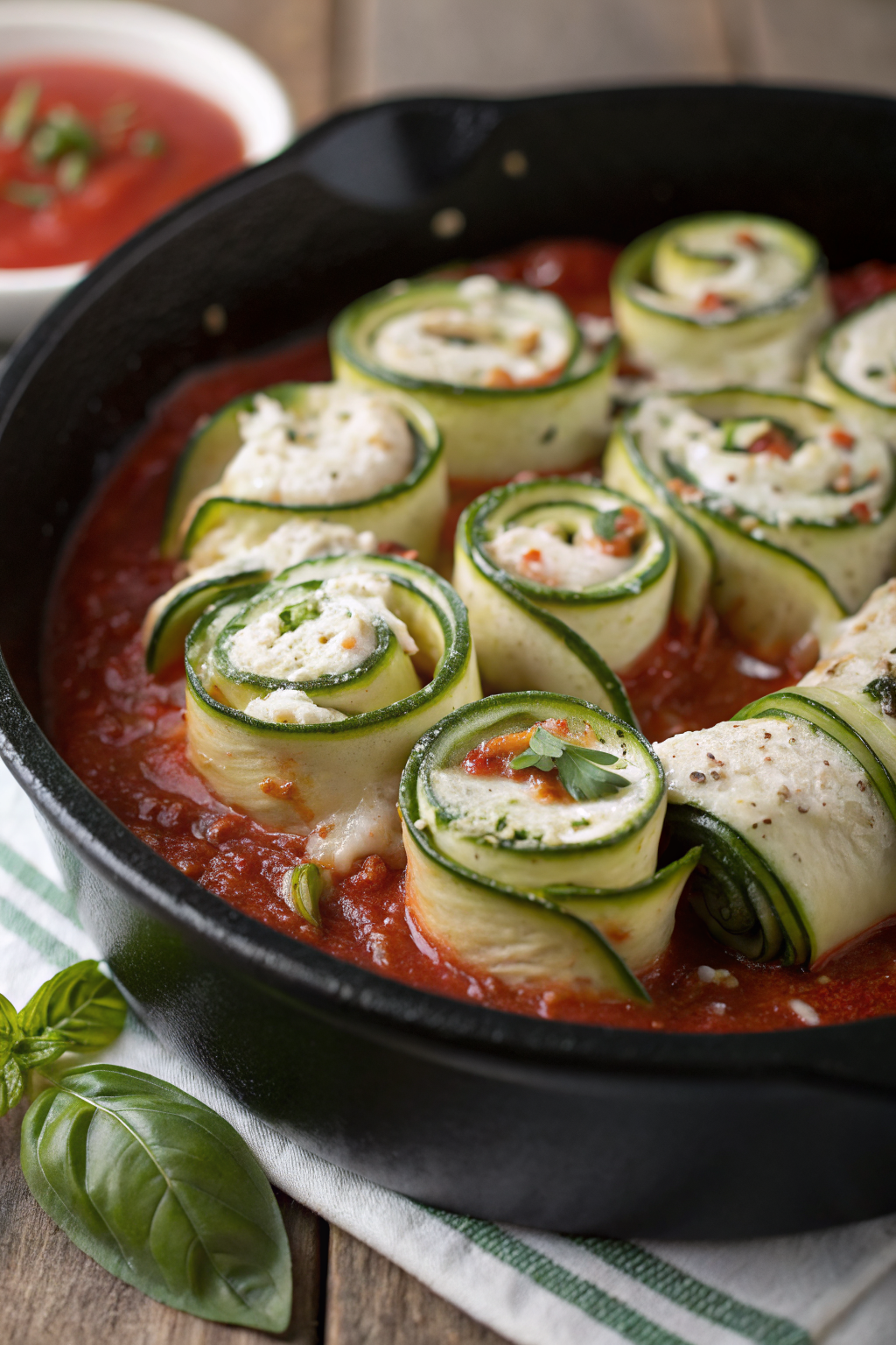 Three Cheese Zucchini Rollatini Recipe
