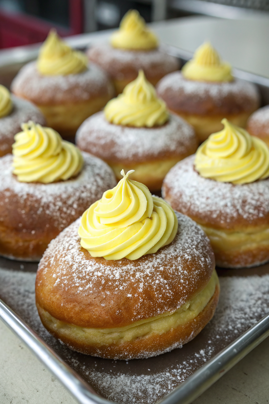 Vanilla Cream-Filled Doughnuts Recipe