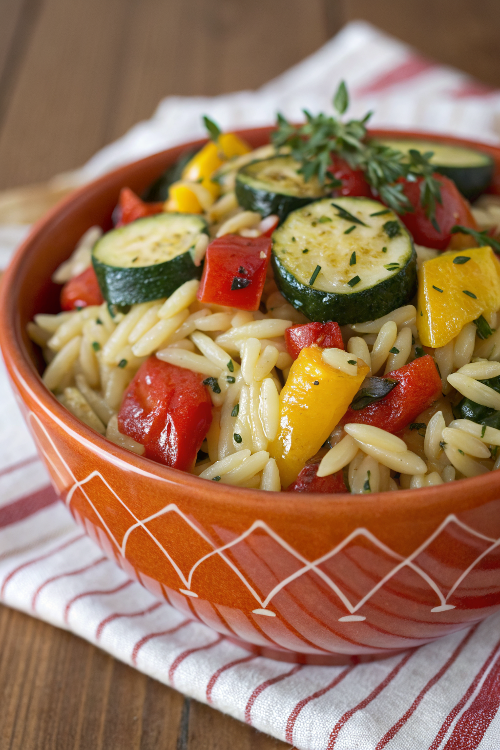 Zucchini Orzo Salad