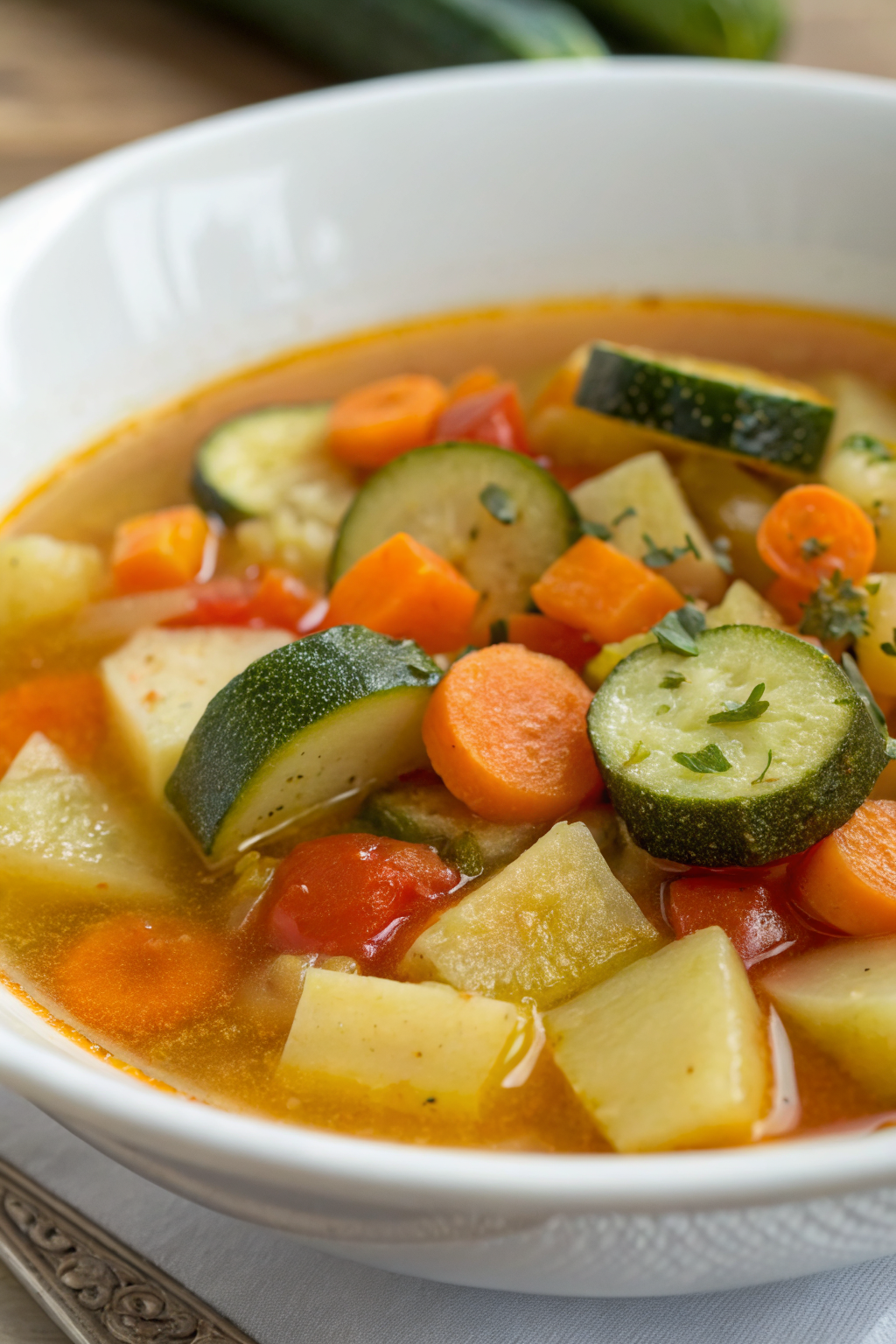 Zucchini Vegetable Soup Recipe