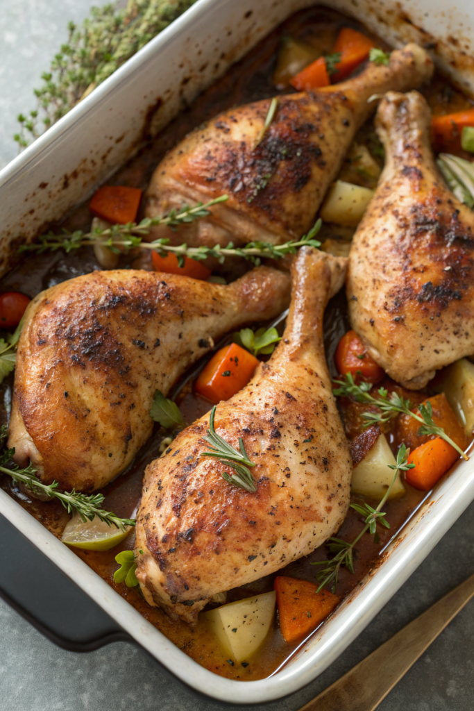 Baked Chicken Leg Quarters Recipe