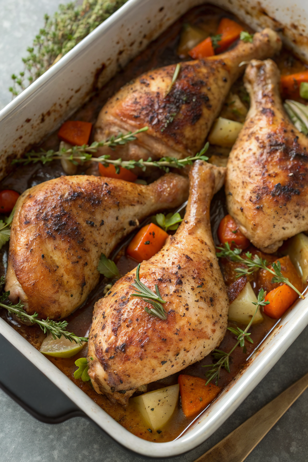 Baked Chicken Leg Quarters Recipe
