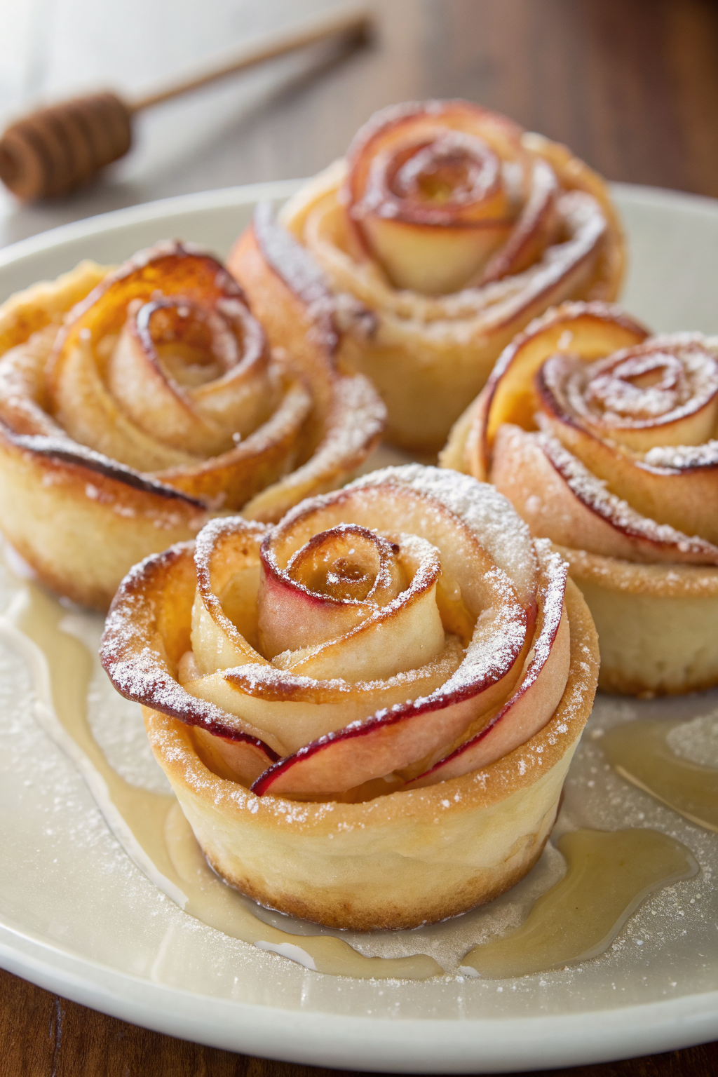 Baked Puff Pastry Apple Donuts Recipe