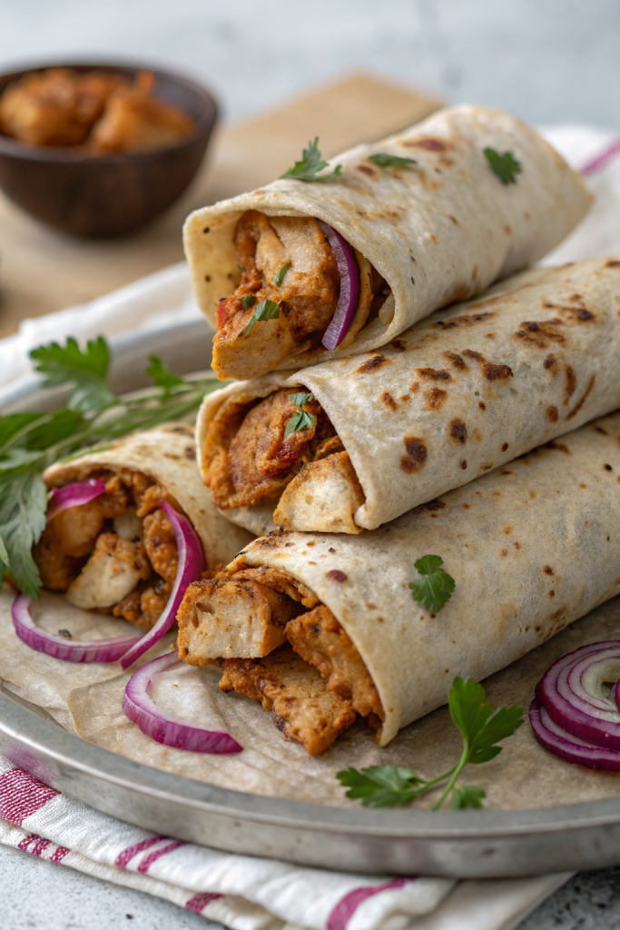 Chicken Kathi Roll Recipe