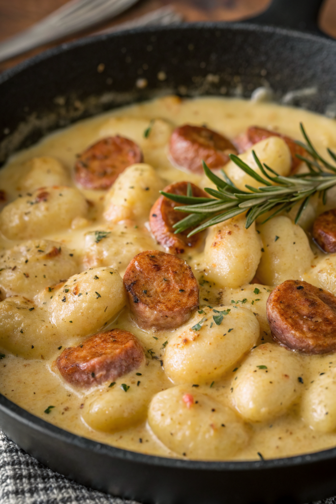 Creamy Butternut Squash Gnocchi Sausage Thyme and Sage