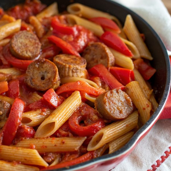 Creamy Cajun Sausage Pasta Recipe