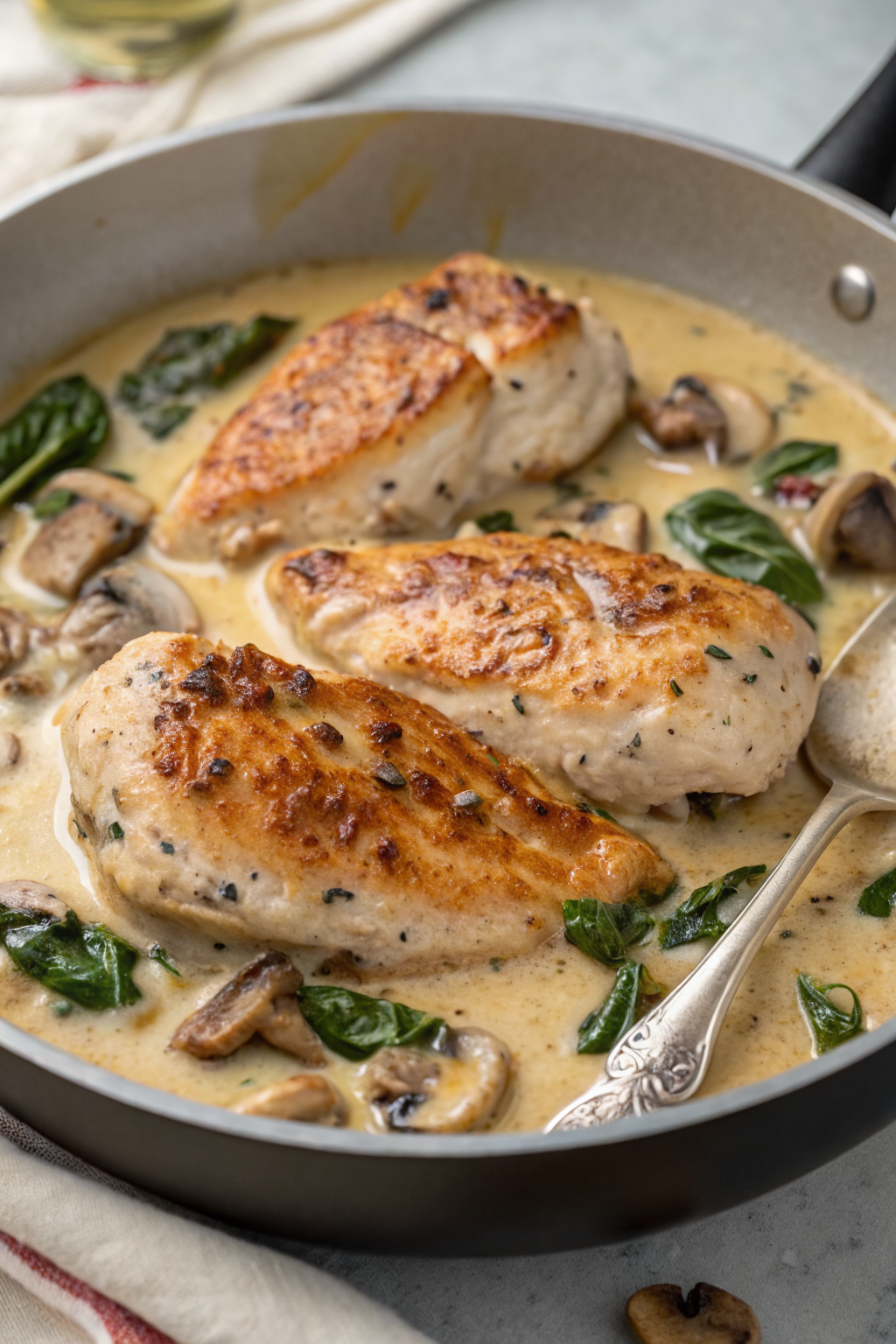 Creamy Mushroom Chicken Recipe