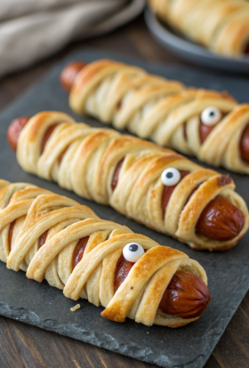 Easy Mummy Hot Dogs Recipe
