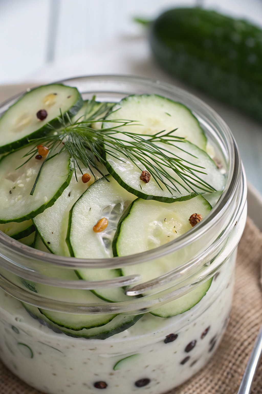 Easy Tzatziki Cucumber Salad Recipe