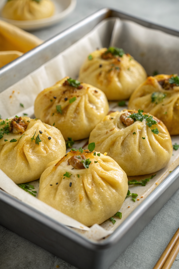 Fried Chicken Buns with Cheese
