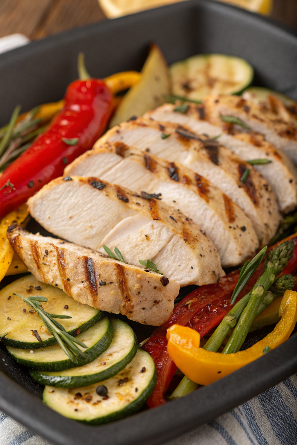 Grilled Garlic Herb Chicken and Veggies
