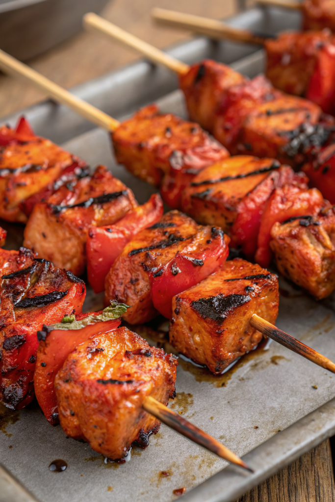 Grilled Thai Coconut Chicken Skewers Recipe