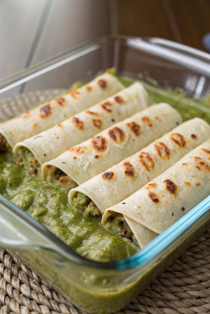 Hatch Green Chile Enchiladas Recipe