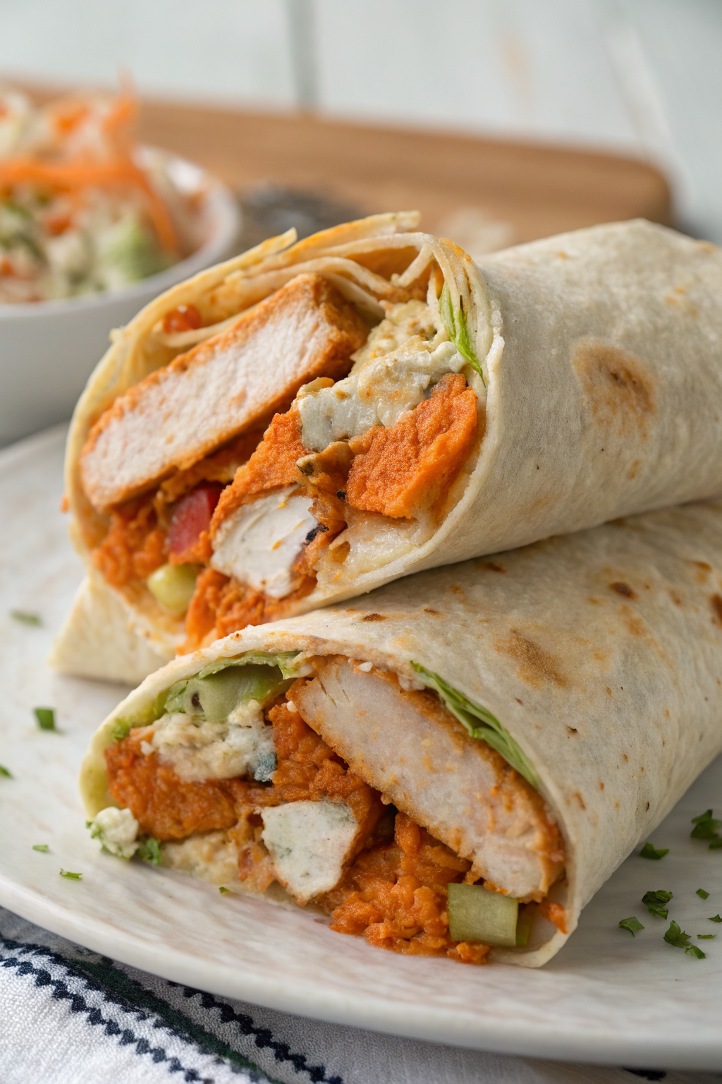 Hot Honey Buffalo Chicken Wraps Recipe