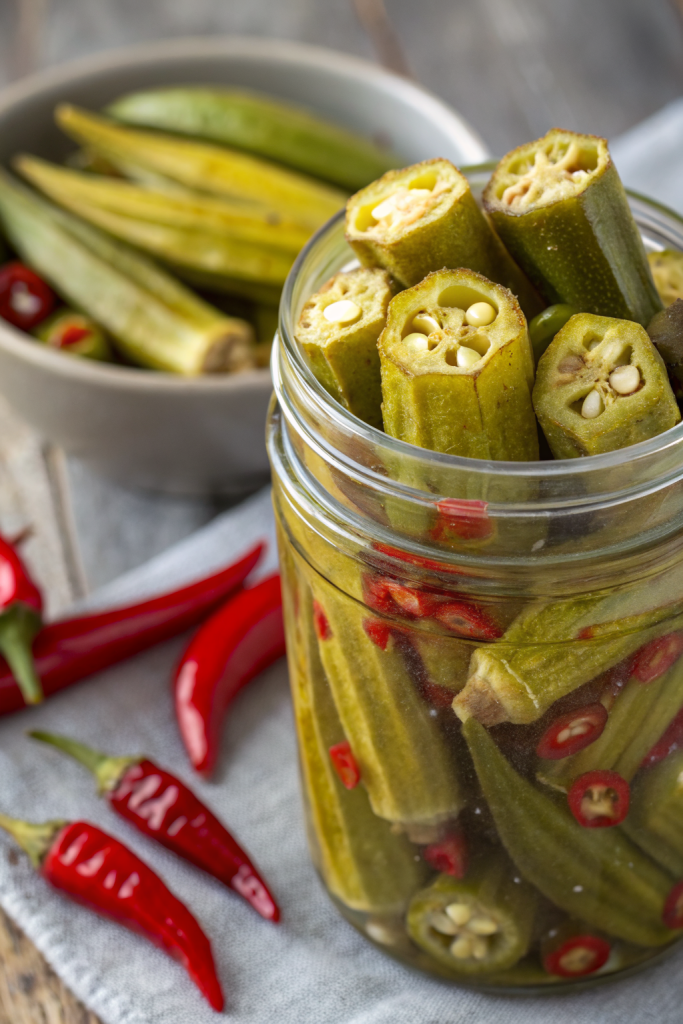 Quick Refrigerator Pickled Okra Recipe
