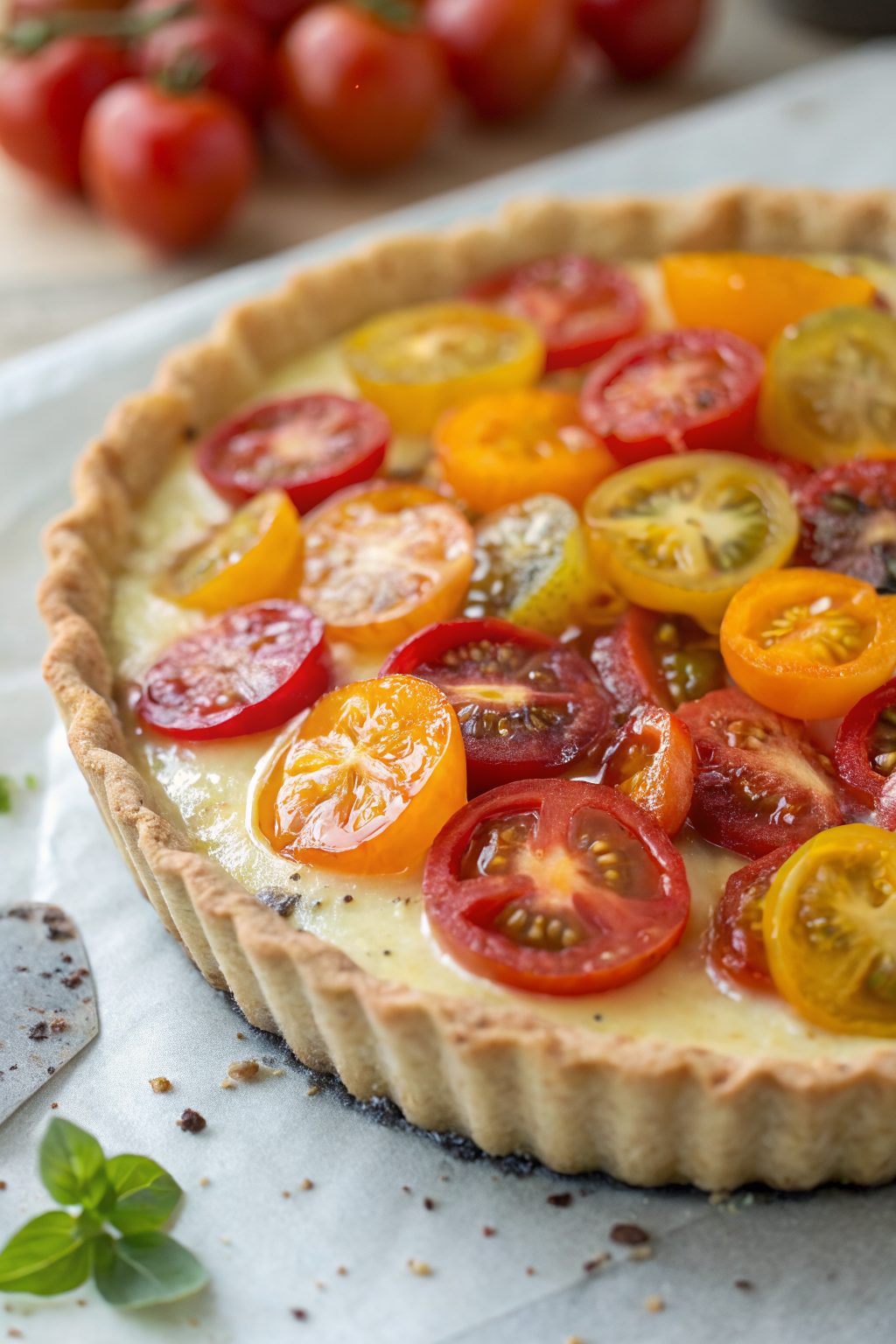 Rustic Heirloom Tomato Pizza Recipe