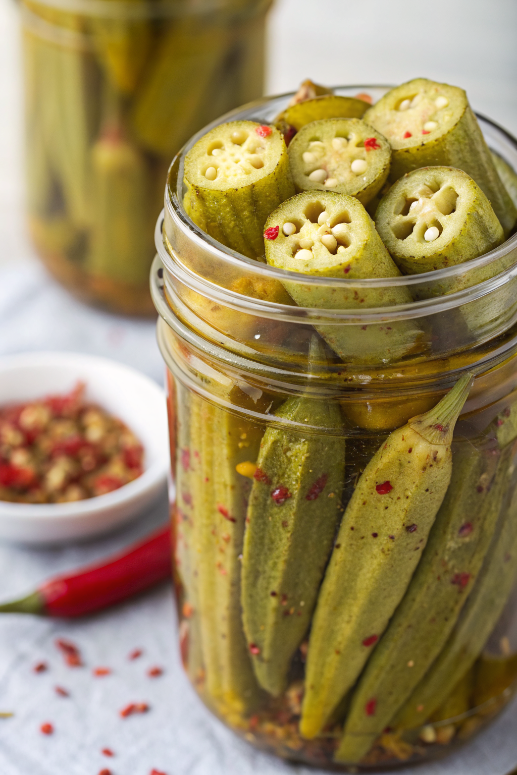 Spicy Pickled Okra Recipe