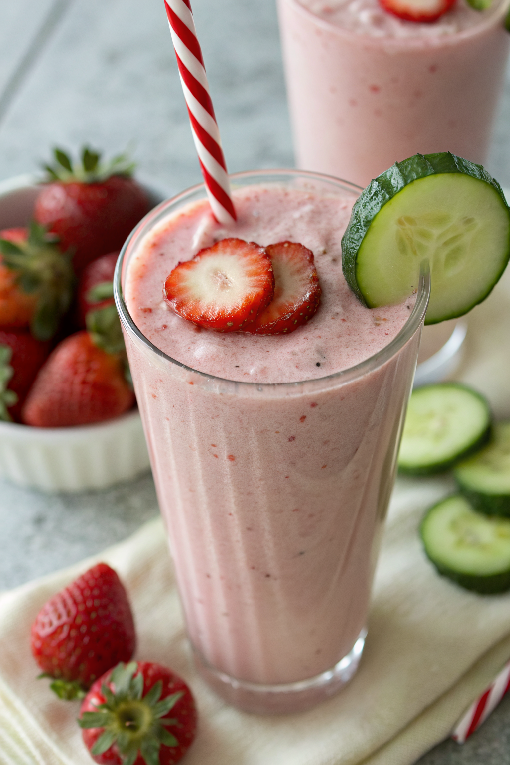 Strawberry Banana Cucumber Smoothie Recipe
