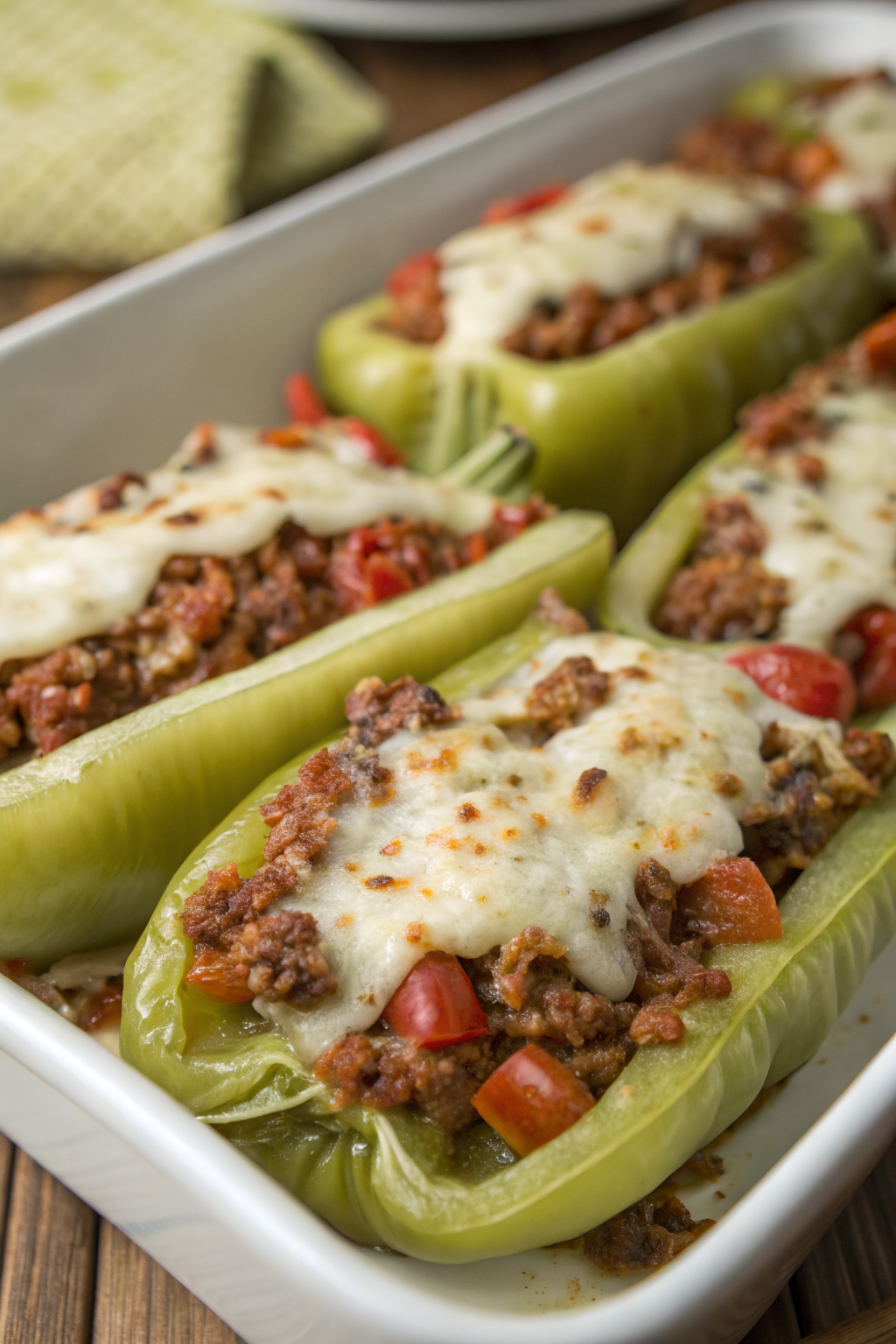Stuffed Banana Peppers with Hot Sausage Recipe
