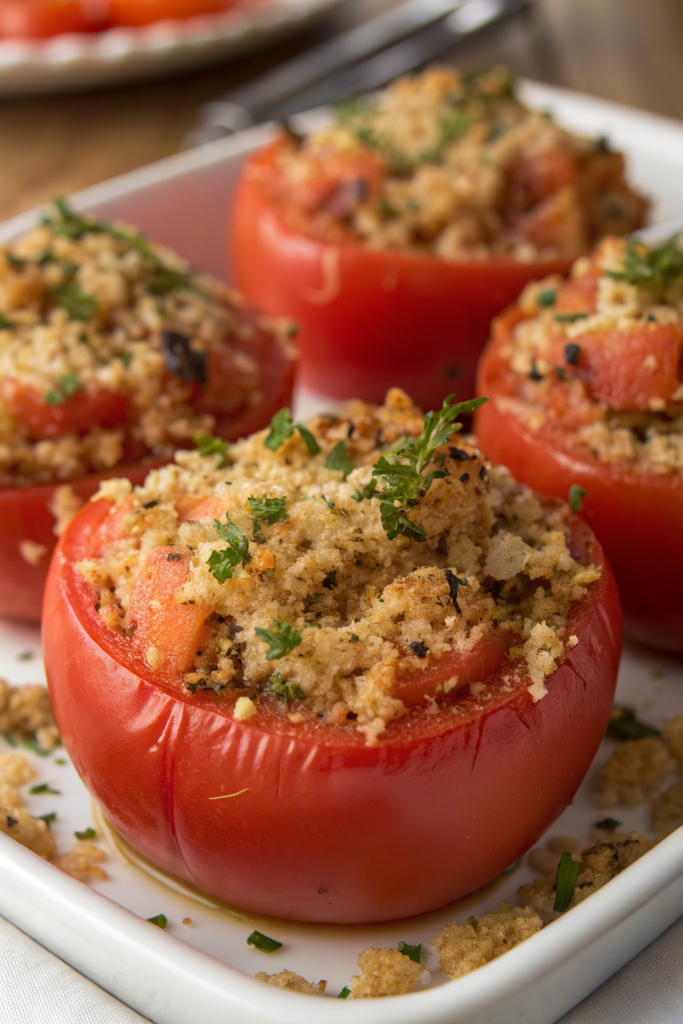 Tomatoes with Breadcrumbs and Herbs Recipe