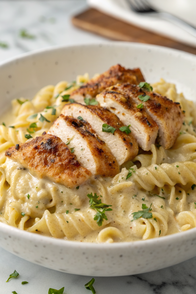 White Cheddar Chicken Pasta Recipe