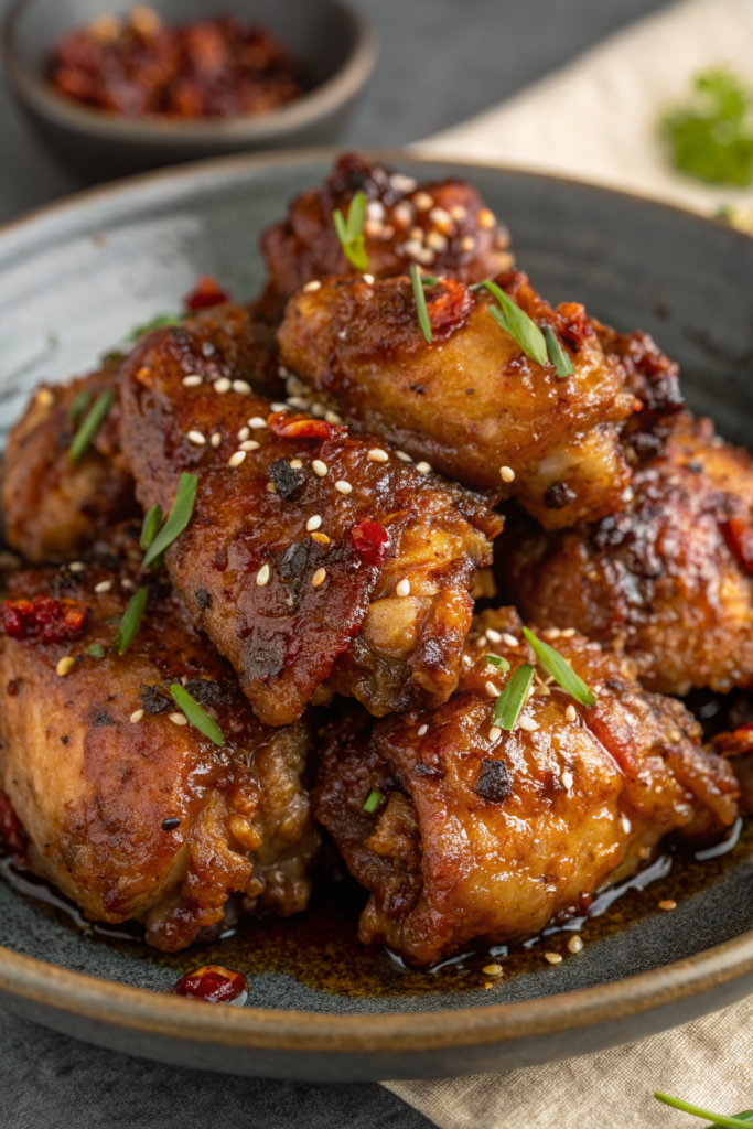 Air Fryer Korean Soy Garlic Chicken Thighs Recipe