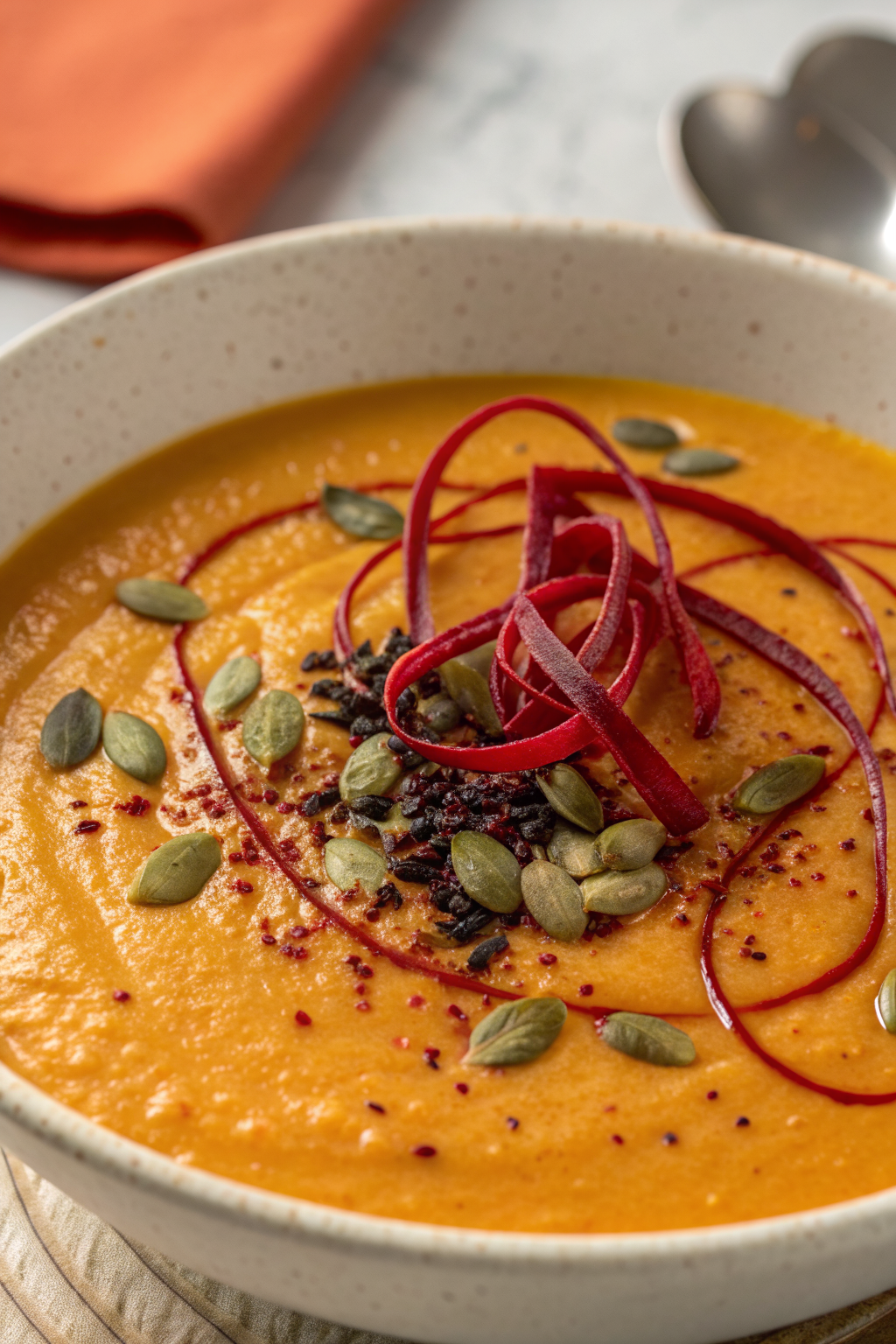 Autumn-Spiced Roasted Pumpkin Soup Recipe