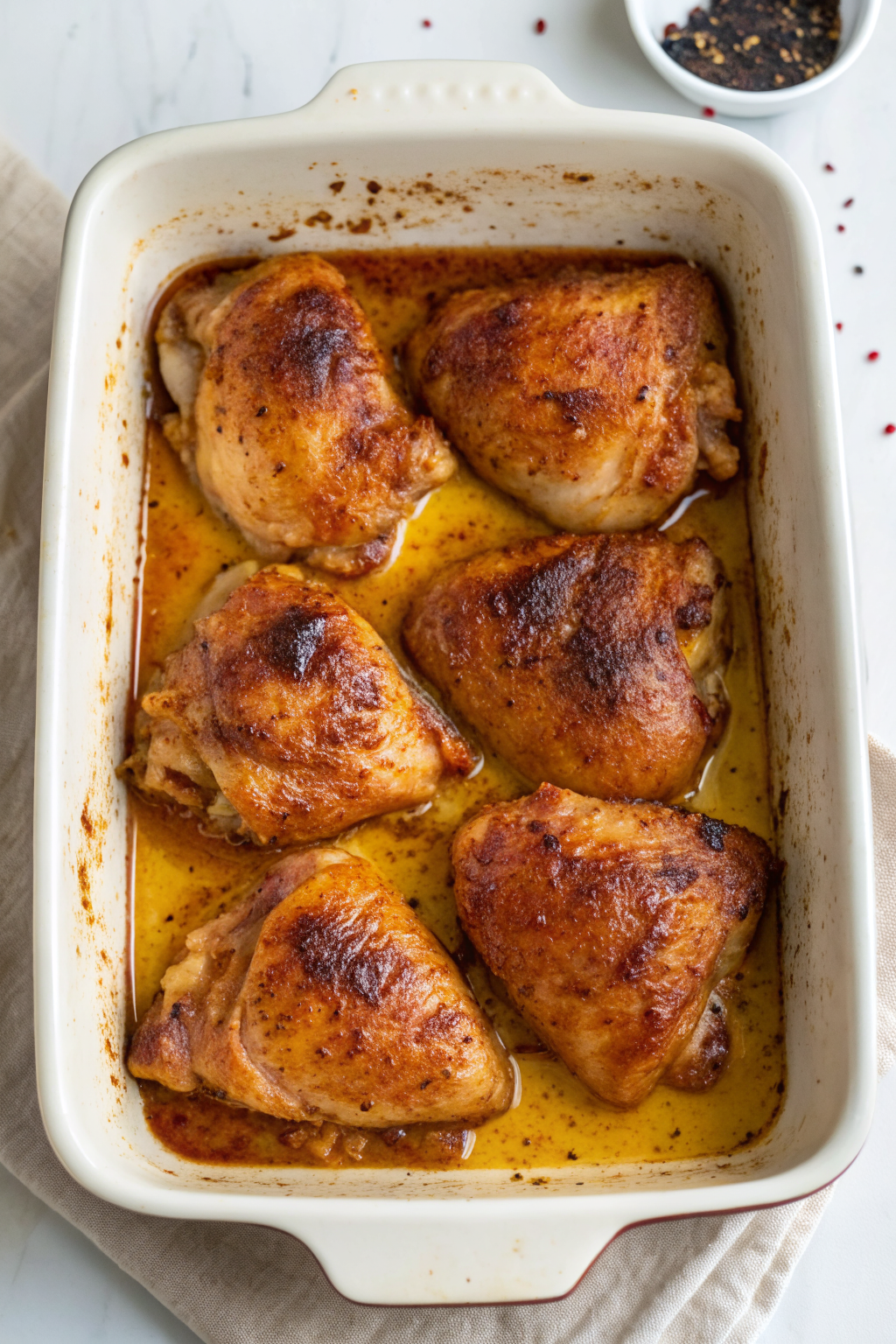 Baked Honey Mustard Chicken Thighs Recipe