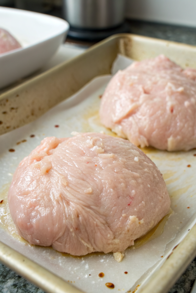 Chicken Stuffed with Mushrooms Onions