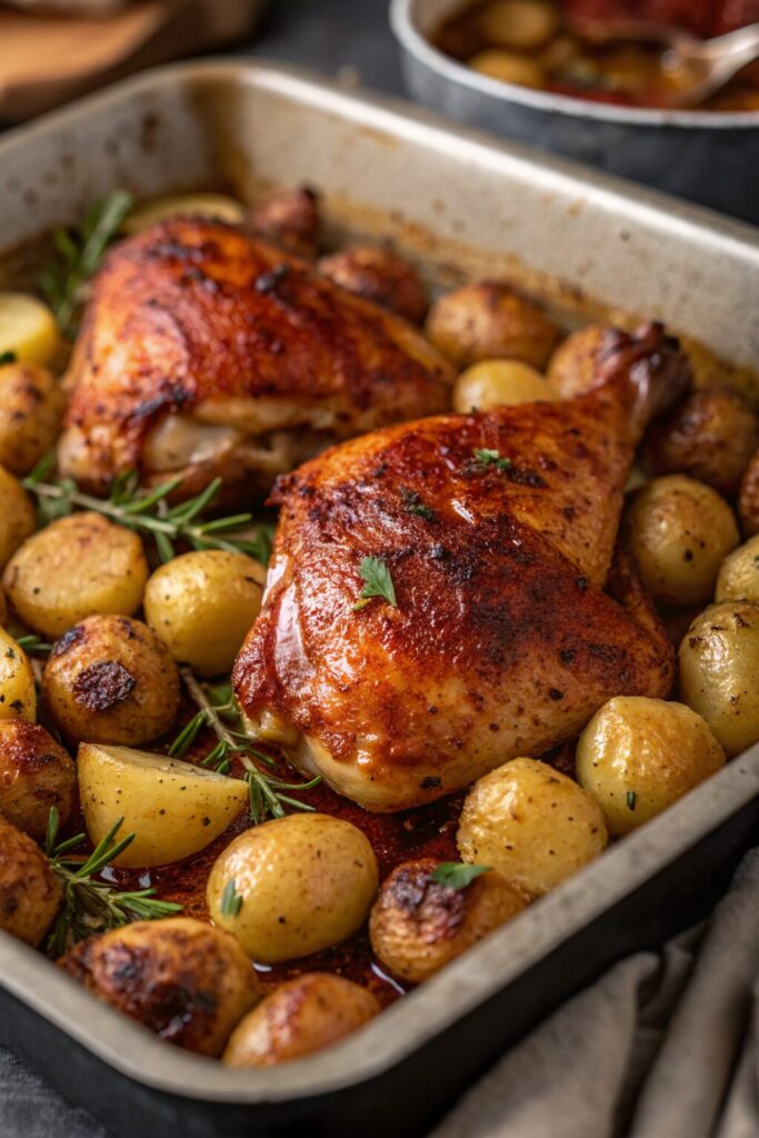 Chicken Thighs and Potatoes