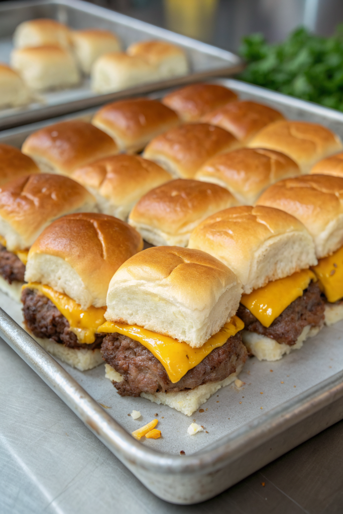 Classic Cheeseburger Game Day Sliders Recipe