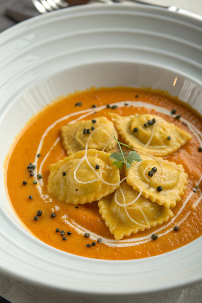 Creamy Butternut Ravioli Soup Recipe