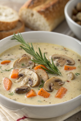 Creamy Chicken And Mushroom Soup Recipe