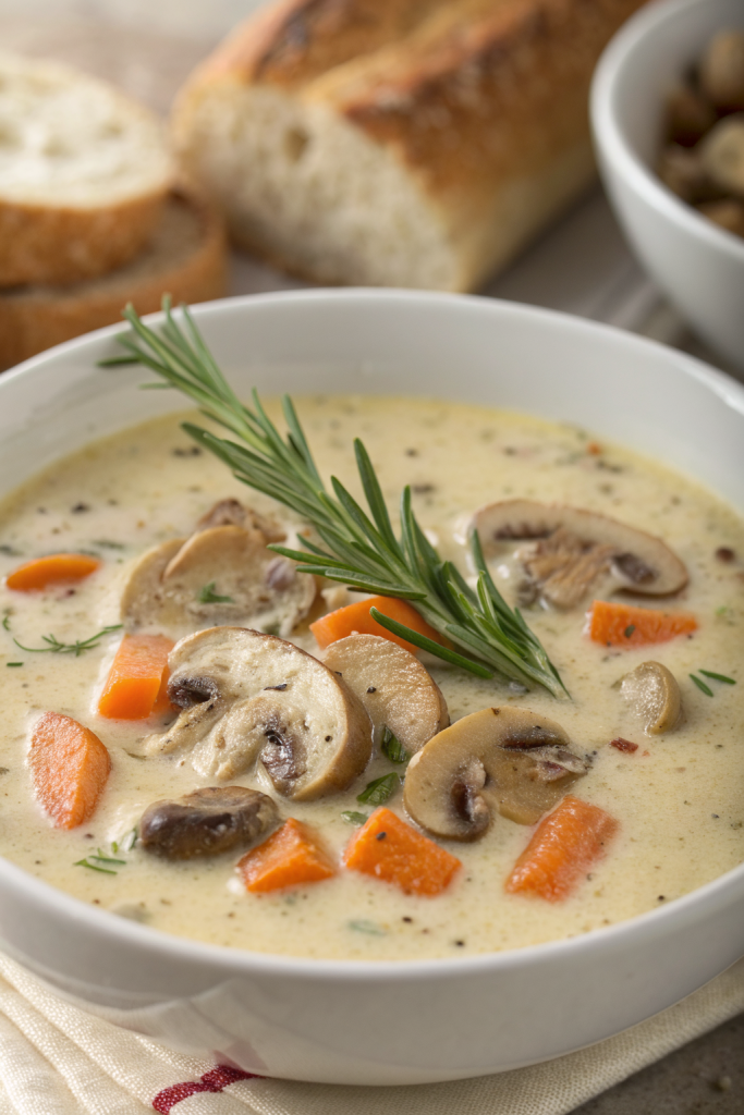 Creamy Chicken And Mushroom Soup Recipe